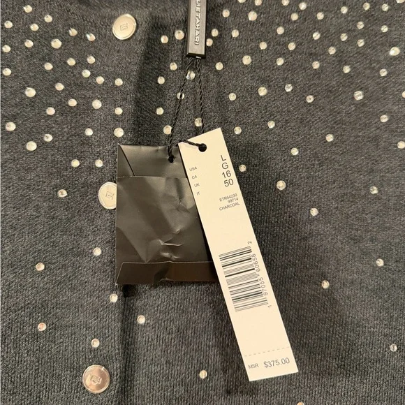 NWT Ellie Tahari Rhinestone Cardigan - Picture 4 of 9